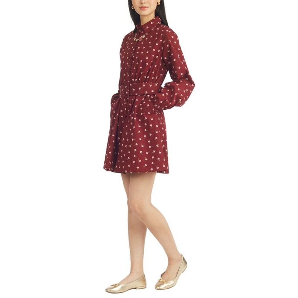 Draper James Womens Lily Long-Sleeve Mini Dress
